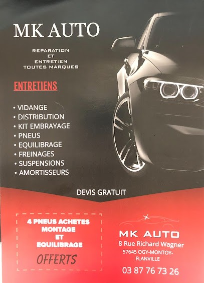 MK AUTO, Garage Automobile à Ogy-Montoy-Flanville