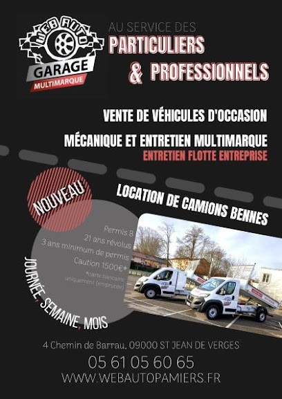 Web Auto, Garage Automobile à Pamiers