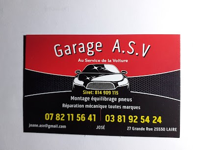 Garage A.S.V, Garage Automobile à Laire