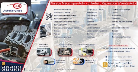 LLK Auto Services, Garage Automobile à Nogent-sur-Oise