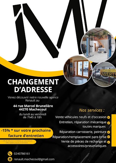 Renault JMV, Garage Automobile à Machecoul-Saint-Même