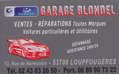 TOP GARAGE - GARAGE BLONDEL, Garage Automobile à Loupfougères