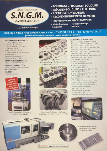 Société Nouvelle Gautier Moulron, Garage Automobile à Nancy