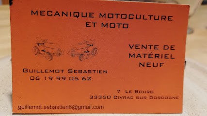 Sébastien GUILLEMOT Mécanique et Ventes MOTOCULTURE / MOTOS, Garage Automobile à Civrac-sur-Dordogne