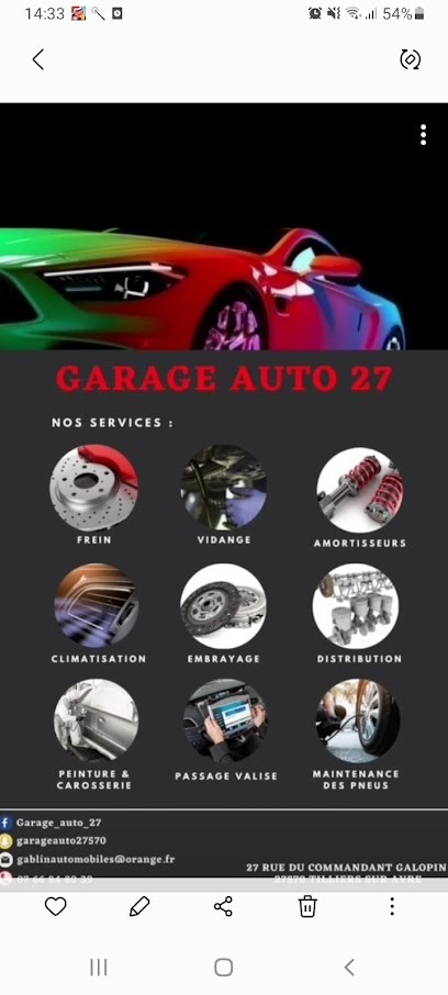 Garage auto 27, Garage Automobile à Tillières-sur-Avre