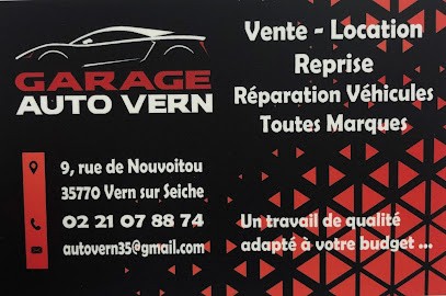 GARAGE AUTO VERN, Garage Automobile à Vern-sur-Seiche
